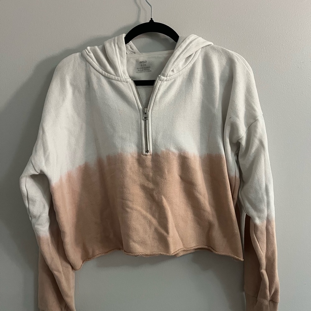 Aerie cropped Half-Zip Hoodie